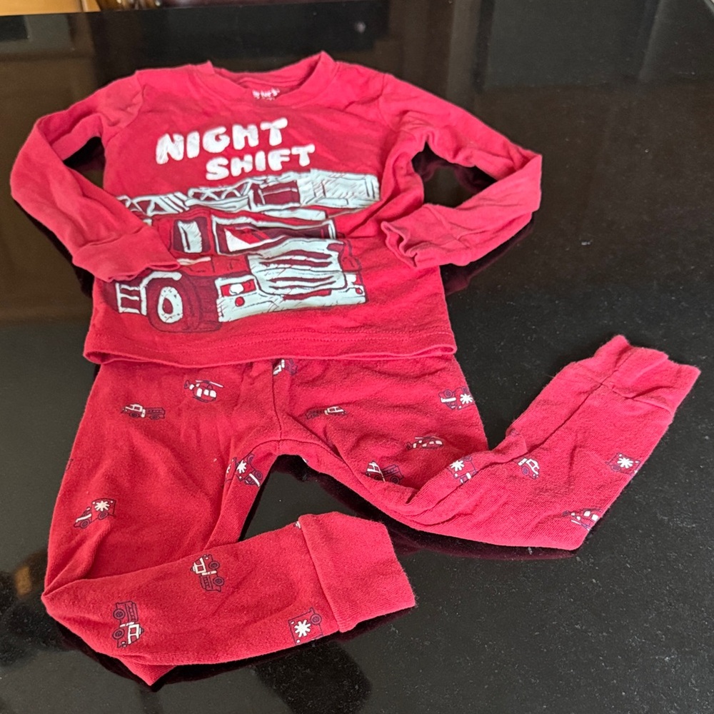 Carter's Red Night Shift Pajama Set